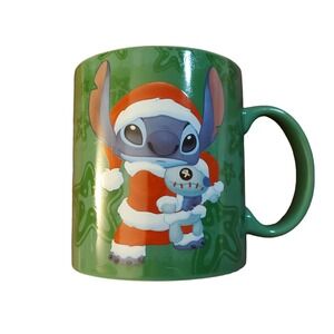 Disney Stitch‎ Santa Christmas Mug Oversized New